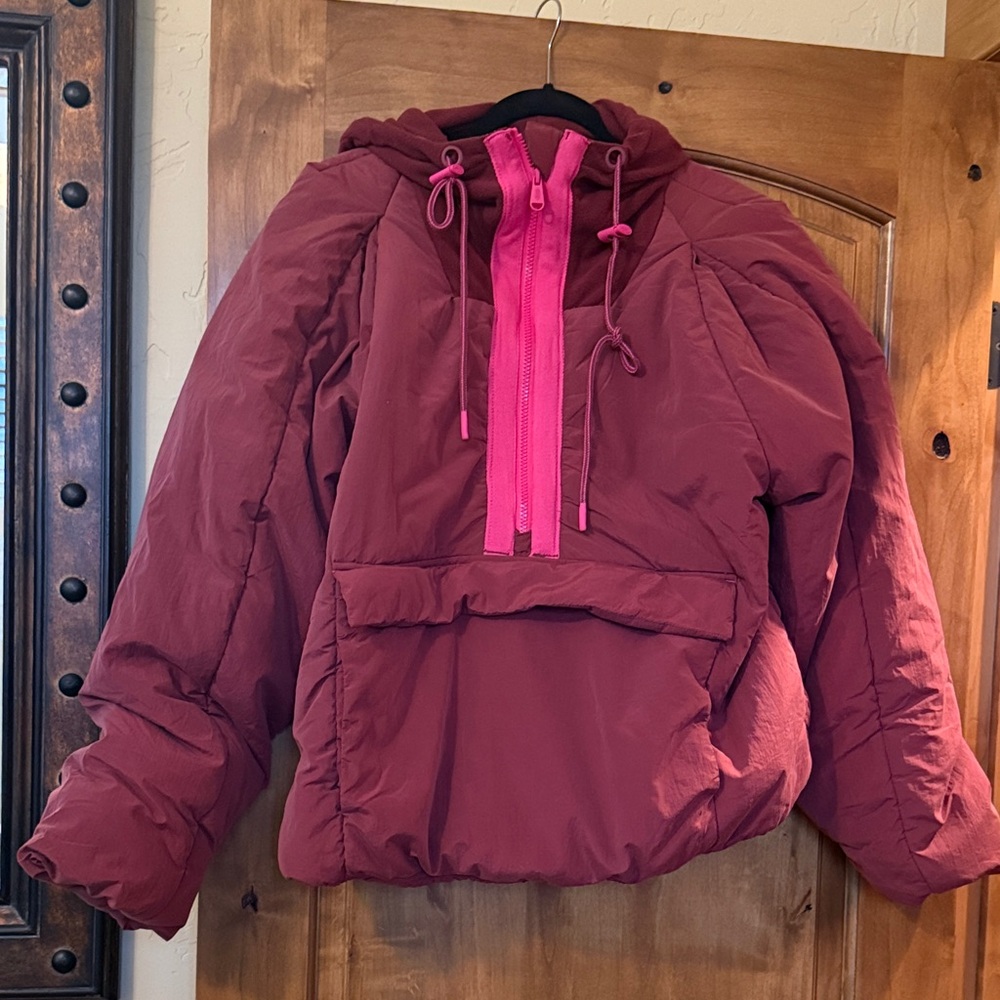 Free People in a pillow packable puffer pullover